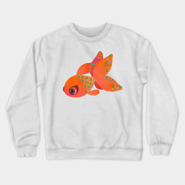 Golden meeting - goldfish Crewneck Sweatshirt by pikaole